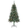 Umjetno božićno drvce sa šiškama i bijelim sjajem 150 cm