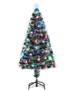 Umjetno božićno drvce sa stalkom LED 120 cm optička vlakna
