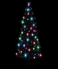 Umjetno božićno drvce sa stalkom LED 240 cm optička vlakna