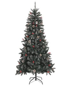 Umjetno božićno drvce sa stalkom zeleno 210 cm PVC