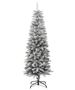 Umjetno usko božićno drvce sa snijegom 150 cm PVC i PE