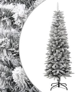 Umjetno usko božićno drvce sa snijegom 150 cm PVC i PE