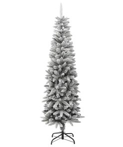 Umjetno usko božićno drvce sa snijegom 180 cm PVC i PE