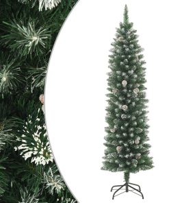 Umjetno usko božićno drvce sa stalkom 150 cm PVC