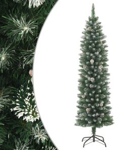 Umjetno usko božićno drvce sa stalkom 180 cm PVC
