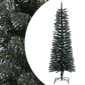 Umjetno usko božićno drvce sa stalkom zeleno 120 cm PVC