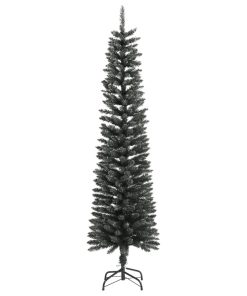 Umjetno usko božićno drvce sa stalkom zeleno 180 cm PVC