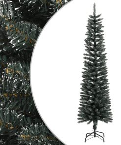 Umjetno usko božićno drvce sa stalkom zeleno 180 cm PVC