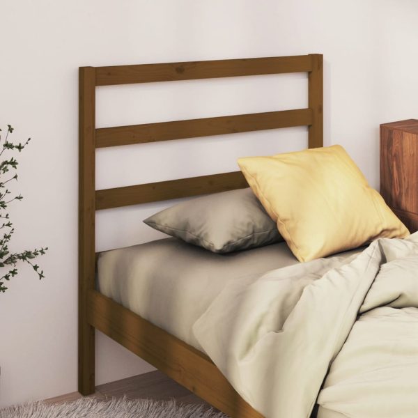 Uzglavlje za krevet boja meda 95 x 4 x 100 cm masivna borovina