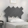 Uzglavlje za krevet sivi 92x3x81 cm od masivne borovine