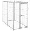 Vanjski kavez za pse od pocinčanog čelika 110 x 220 x 180 cm