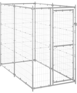 Vanjski kavez za pse od pocinčanog čelika 110 x 220 x 180 cm