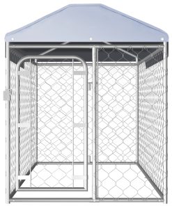 Vanjski kavez za pse s krovom 200 x 100 x 125 cm