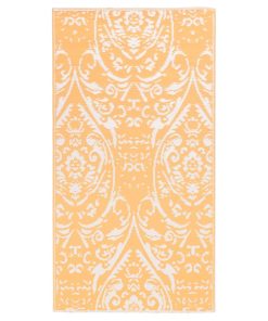 Vanjski tepih narančasto-bijeli 120 x 180 cm PP