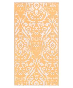Vanjski tepih narančasto-bijeli 160 x 230 cm PP