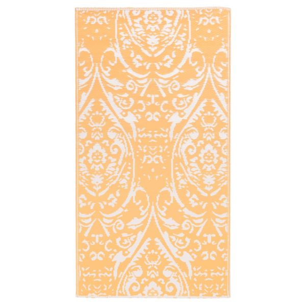 Vanjski tepih narančasto-bijeli 190 x 290 cm PP