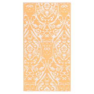 Vanjski tepih narančasto-bijeli 80 x 150 cm PP