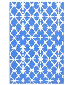 Vanjski tepih plavo-bijeli 120 x 180 cm PP