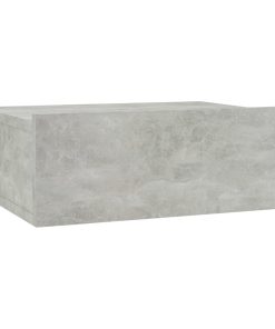 Viseći noćni ormarić siva boja betona 40x30x15 cm od iverice