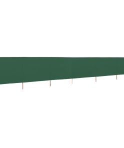 Vjetrobran sa 6 panela od tkanine 800 x 120 cm zeleni