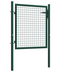 Vrata za ogradu čelična 100 x 75 cm zelena