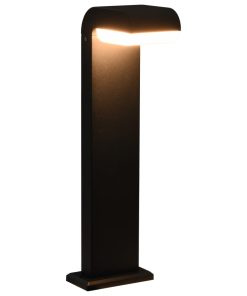 Vrtna LED svjetiljka 9 W crna ovalna