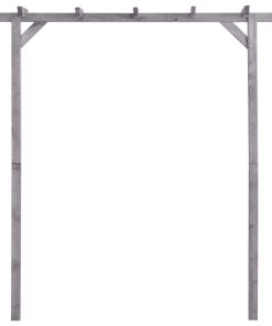 Vrtna pergola siva 200 x 40 x 205 cm od impregnirane borovine