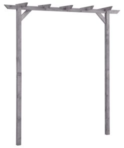 Vrtna pergola siva 200 x 40 x 205 cm od impregnirane borovine