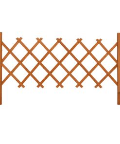 Vrtna rešetkasta ograda narančasta 120 x 60 cm masivna jelovina