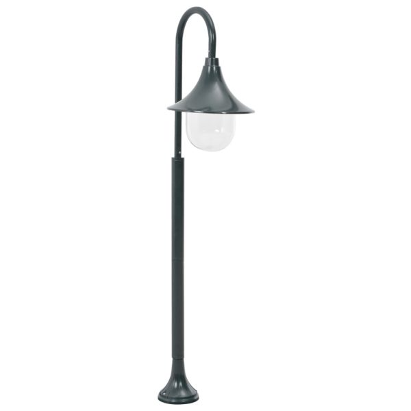 Vrtna stupna svjetiljka od aluminija E27 120 cm tamnozelena