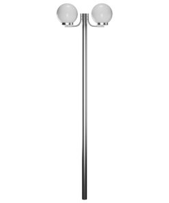 Vrtna svjetiljka na stupu s 2 glave 220 cm