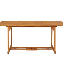 Vrtni blagovaonski stol 180 x 90 x 75 cm masivno bagremovo drvo