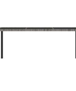 Vrtni blagovaonski stol sivi 180 x 70 x 73 cm od poliratana