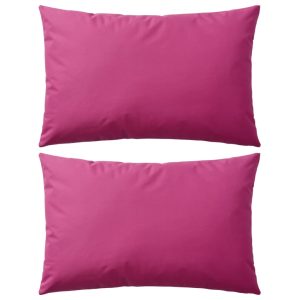 Vrtni jastuci 2 kom 60 x 40 cm ružičasti