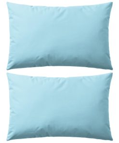 Vrtni jastuci 2 kom 60 x 40 cm svjetlo plavi