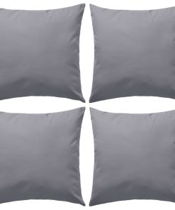 Vrtni jastuci 4 kom 45 x 45 cm sivi