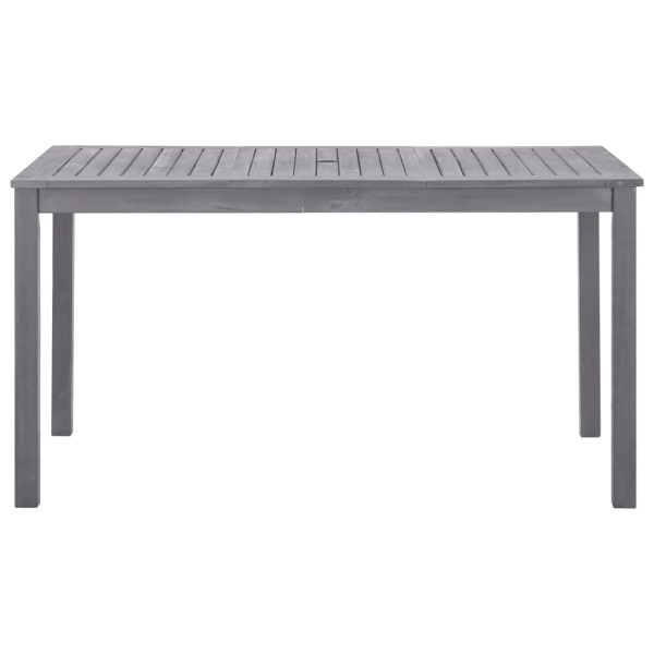 Vrtni stol sivi isprani 140 x 80 x 74 cm masivno bagremovo drvo