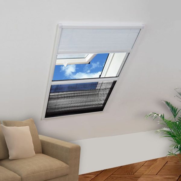 Zaslon Protiv Insekata za Prozore Aluminijski 60x80 cm sa Sjenilom