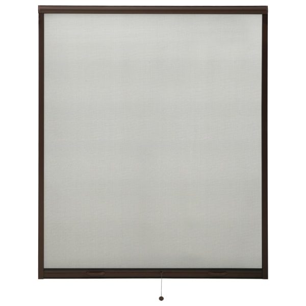 Zaslon protiv insekata za prozore smeđi 160 x 170 cm