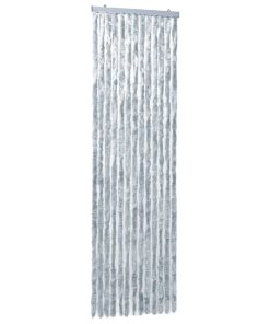 Zastor protiv insekata sivo-bijeli 56 x 185 cm šenil