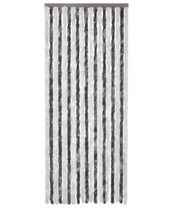 Zastor protiv insekata sivo-bijeli 56 x 200 cm šenil