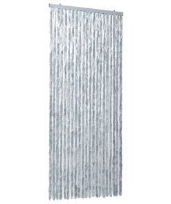 Zastor protiv insekata sivo-bijeli 90 x 220 cm šenil