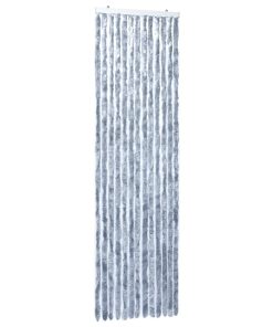 Zastor protiv insekata srebrni 56 x 185 cm šenil