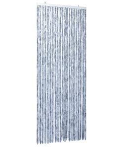 Zastor protiv insekata srebrni 90 x 220 cm šenil