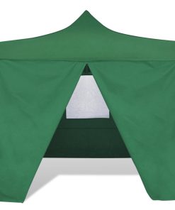 Zeleni sklopivi šator 3 x 3 m s 4 zida