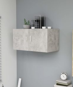 Zidni ormarić siva boja betona 80 x 39 x 40 cm od iverice