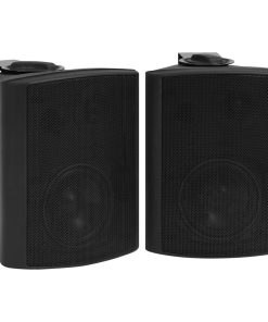 Zidni stereo zvučnici 2 kom crni unutarnji/vanjski 100 W