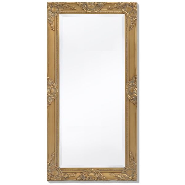 Zidno Ogledalo Barokni stil 100x50 cm Zlatna boja