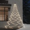 Zidno drvce s metalnom kukom i 260 LED žarulja toplo bijelo 3 m