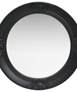 Zidno ogledalo u baroknom stilu 50 cm crno